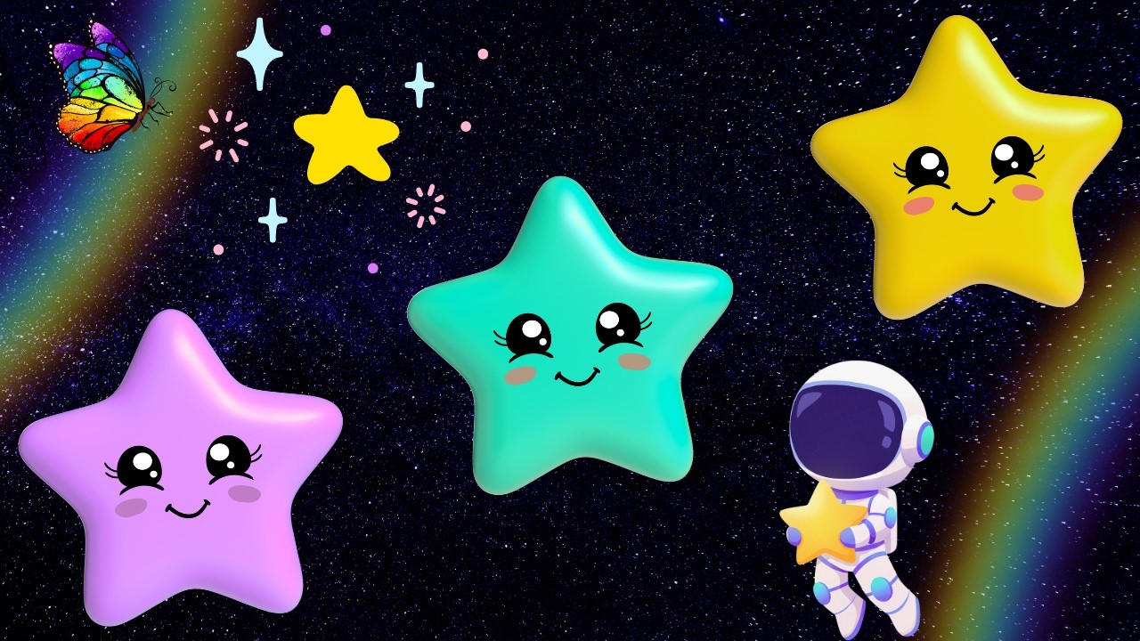 🌟 Twinkle Twinkle Little Star Sparkly Sky Adventure Sing Along for Kids Bedtime Fun Time 🌟
