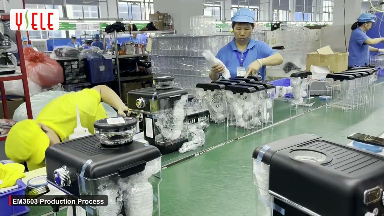 EM3603 Coffee Machine Manufacturing & Quality Control video thumbnail