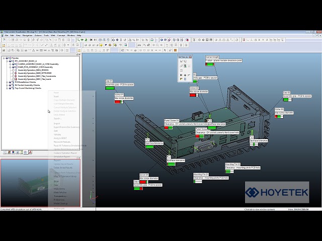 Tecnomatix Variation Analysis / VSA 公差分析 NANO Box DEMO