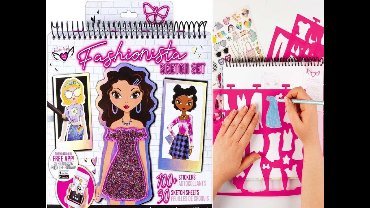 Fashion Angels Fashion Design Sketch Portfolio for Kids.. 