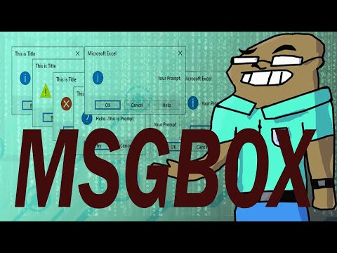 Msgbox y todos los tipos que existen en Excel VBA