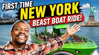 “My FIRST Ride on NYC BEAST Boat! 🛥️💨 Insane Speed   Statue of Liberty Up Close 🇺🇸😱”