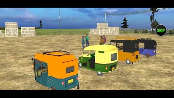 Auto Rickshaw drive simulator tuk tuk Rickshaw  cartoon video
