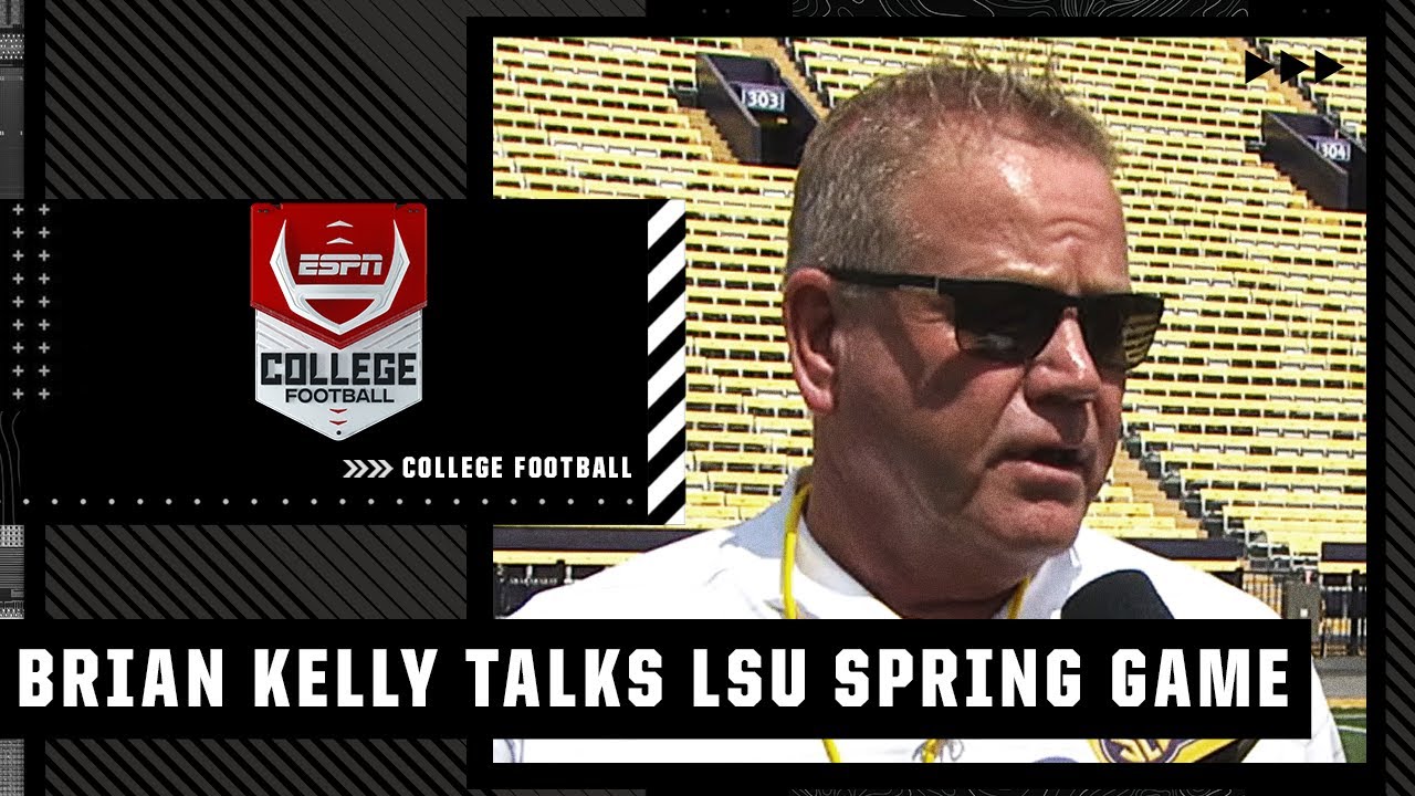 Brian Kelly on what he’s seen from Jayden Daniels during LSU spring game | ESPN College Football
