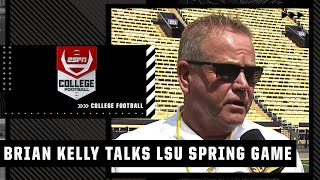Celebrity Brian Kelly on what he’s seen from Jayden Daniels during LSU spring game | ESPN College Football Wealth