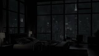 11 Hours In A City Apartment | Tokyo City | Rain Sounds For Deep Sleep | Rain On Window Sounds