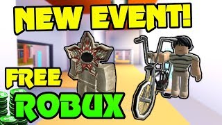 🔴 FREE ROBUX GIVEAWAY!!! | NEW STRANGER THINGS EVENT!! | NEW MIKE BIKE (FREE)! | Roblox Live