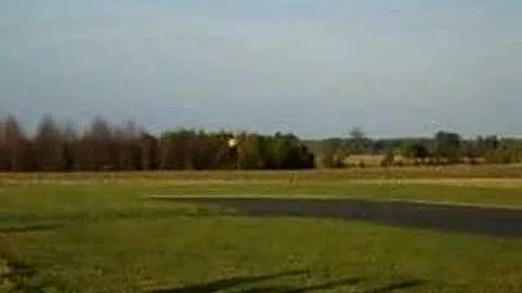 Yak 54 airplane landing with one wheel!