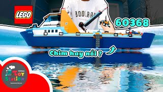 Chìm hay nổi? khi thả tàu Lego siêu to 60368 xuống nước ToyStation 804