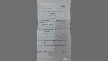 bsc physics honours 2nd sem Magnetism paper 2023 #mdu