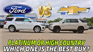 2023 Chevy Tahoe High Country VS Ford Expedition Platinum: Which One Is The Best Buy?