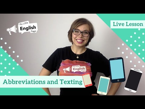 Cara Memahami Texting Singkatan dan Akronim | Pelajaran ESL