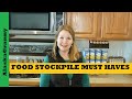 Food Stockpile Must Haves - Survive From Your Prepper Pantry - Stock Up Now