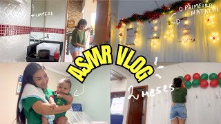 ASMR VLOG| MÊSVERSARIO DE 2 MESES (organização e limpeza) muitos sussurros…✨