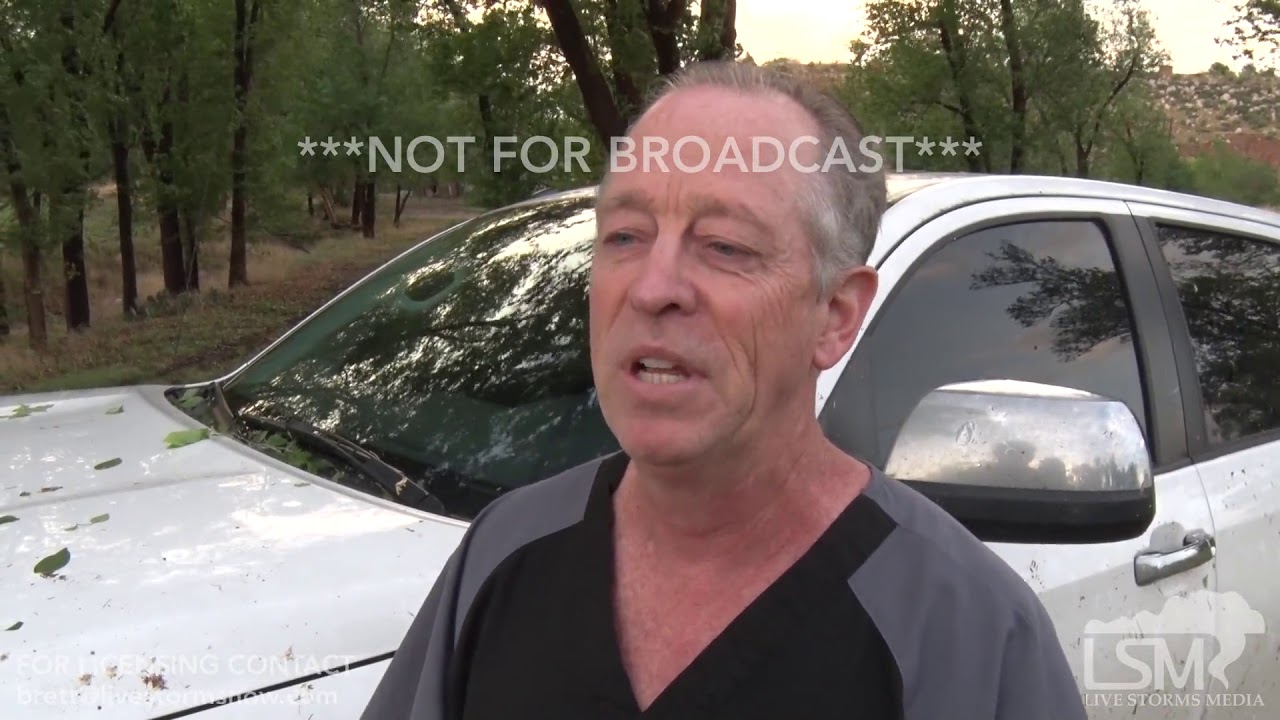 05172018 TX large hail causes damage and one car non injury