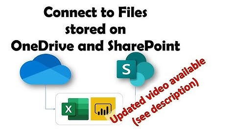 How to use Power Query to connect to a file on OneDrive or SharePoint (⚠️ see update in links below)