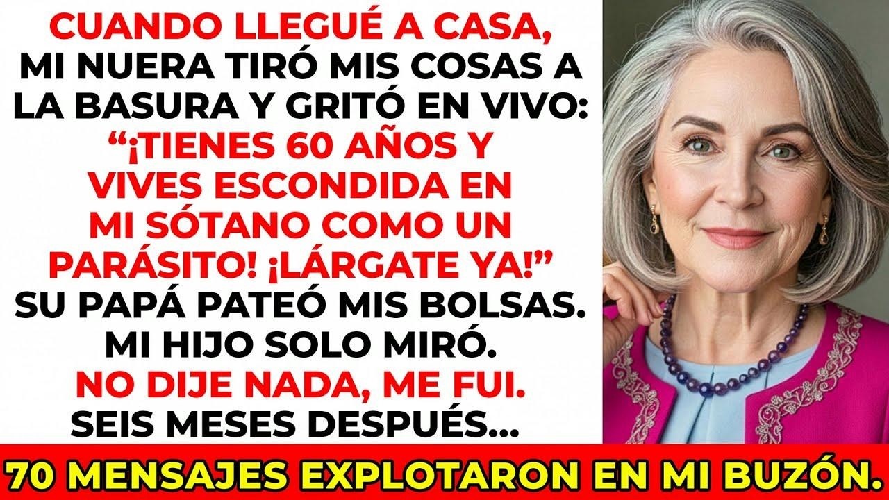 Mi nuera tiró todas mis pertenencias a la basura cuando llegué a casa. Lo que hice después las dejó…