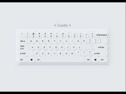 Creative Keyboard Design with HTML & CSS | Code with Qasim
