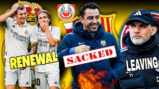 Laporta to SACK Xavi? | Kroos and Modric RENEWAL? | Tuchel announced to leave Bayern Munich