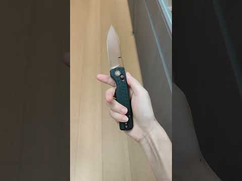 TRIVISA Sabretooth-CG Crossbar Lock Knife,3.4'' 14C28N Steel Blade, Carbon Fiber G10Micarta Handle