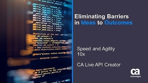 CA Live API Creator: Build a Marketing System