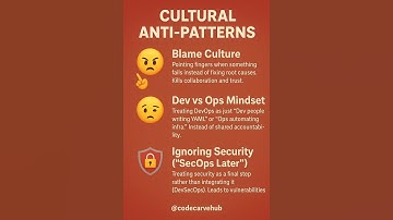 🚫 DevOps Anti-Patterns.. #devops #antipatterns #coding #automation #cicd #programming #codecarvehub