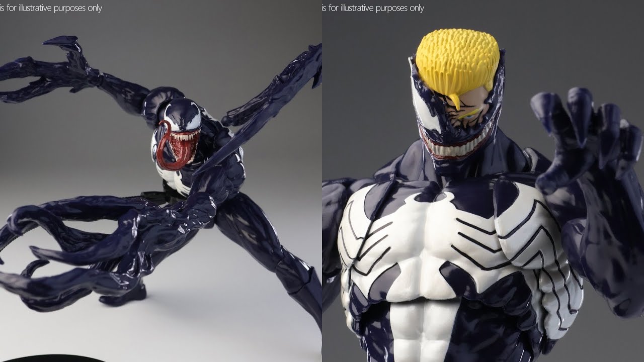 New Venom action figure revealed by Mess Toys - YouTube