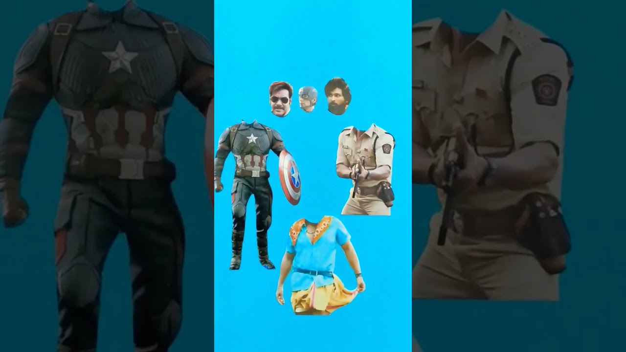 Ajay Devgan vs Captain America 🔥❤️ wrong head challenge 😜 