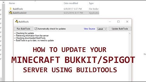 How to update a Minecraft server with Bukkit / Spigot (using BuildTools)