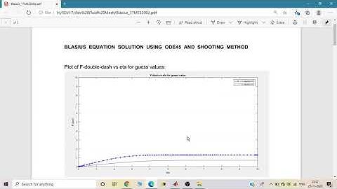 Blasius solution of hydrodynamic boundary layer