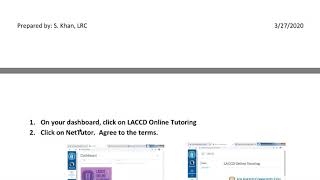 How to video of how to access online tutoring services!