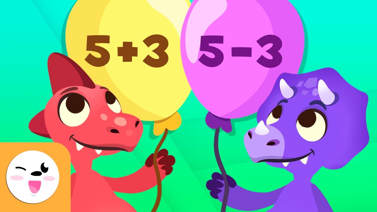 ⁣Addition and Subtraction with Dinosaurs - Math for Kids - Math Operations