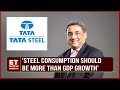 Tata steel md  ceo tv narendran steel consumption has grown by 13 in fy24  et now exclusive