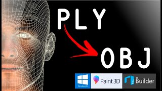 Converter PLY para OBJ + Textura / How to Convert PLY to OBJ with texture