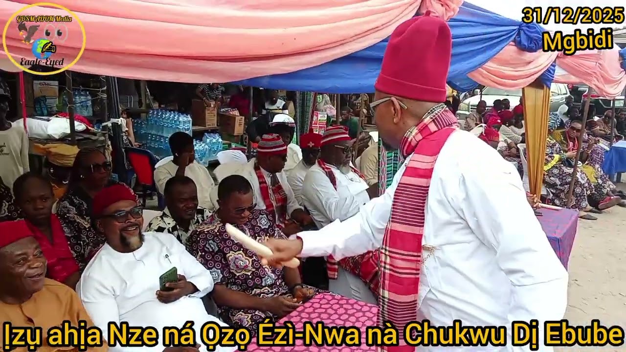 Ịzụ ahịa Nze ná Ọzọ Mgbidi Nze Ézì-Nwa Ralph Nwosu Esq na Nze Ikenna Anthony Adikibe.