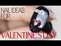 Easy Nails Art Idea For Valentine Day - Gel Polish Step By Step