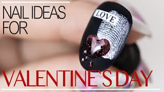 Easy Nails Art Idea For Valentine Day - Gel Polish Step By Step