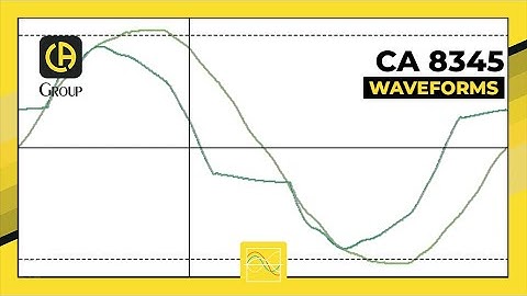 Demonstration of waveforms on the CA 8345 Qualistar