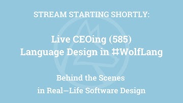 Live CEOing Ep 585: Language Design Review for Video, Image & Import/Export