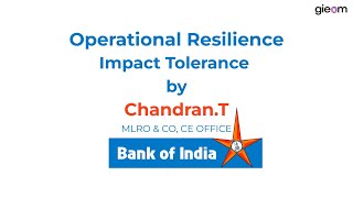 Impact Tolerance -Operational Resilience