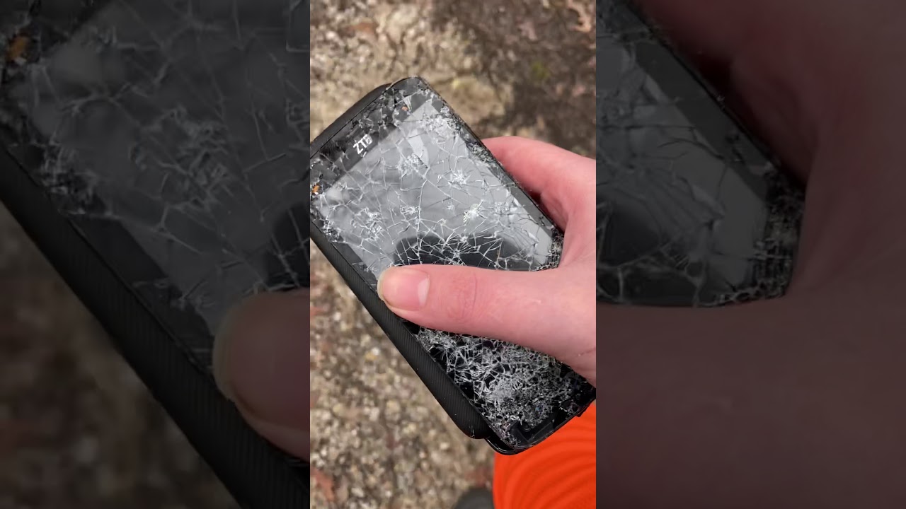 Destroying an already broken ZTE phone