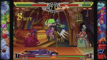 Jedah vs. Morrigan - Vampire Savior: Ranked - Capcom Fighting Collection