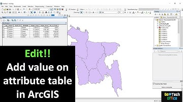 How to edit tables and add value on attribute in ArcGIS