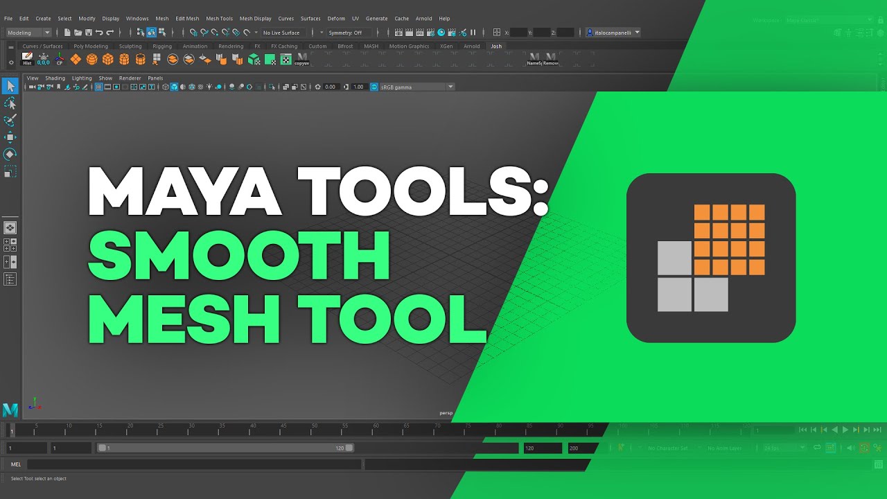 Maya's Smooth Mesh Tool 