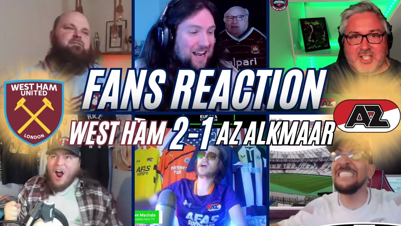 WEST HAM FANS REACTION TO 2-1 WIN AGAINST AZ ALKMAAR IN THE EUROPA LEAGUE