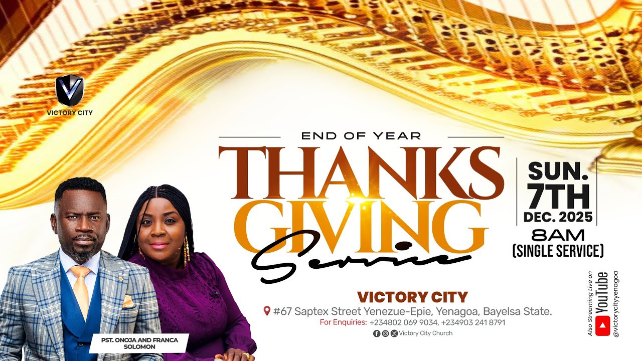 7/12/2025 | CELEBRATION/END OF YEAR THANKSGIVING SERVICE