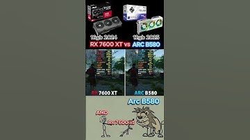 Amd Rx 7600 xt or Intel Arc B580 ? #pc #pcbuilding #pcgaming #gaming #amd #intel #gpu #nvidia