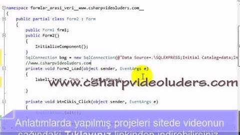 Veri Tabanındaki Kayıtları DataGridView
