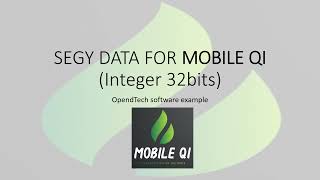Export seismic data for MOBILE QI screenshot 2