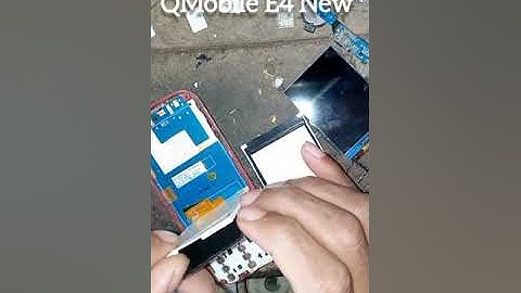 QMobile E4 New black LCD light solution jumper ways